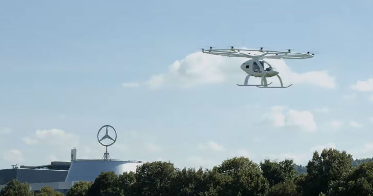 إبتكار مركبة أجرة طائرة تحلق فوق مدينة ألمانية