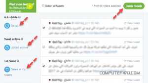 كيف تحذف التغريدات القديمة على تويتر مرة واحدة