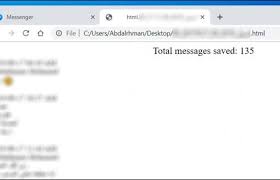 طريقة تنزيل نسخة من رسائل أى محادثة على فيسبوك ماسنجر