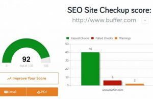 أداة SEO Site Checkup المجانية