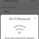 مشاركة كلمة مرور الواى فاى